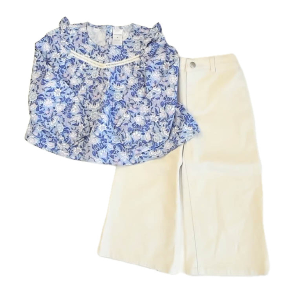 Nordstrom Girls Purple Floral Apparel Sets size: 4T